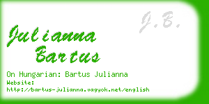 julianna bartus business card